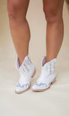 The Broadway Sparkle Boot - White