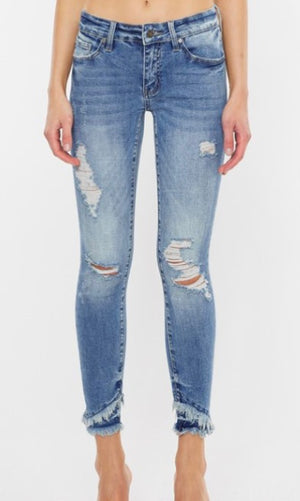 Everly Cropped Skinny Jean - Light Wash