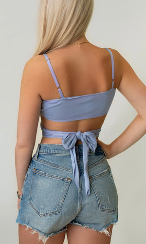 Tailgate Cut Out Top - Blue