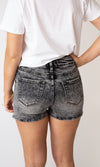 Weekend Rules High Rise Shorts - Washed Black