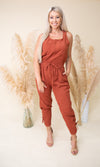 Call Me Chic Jumpsuit - Clay