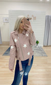 Star Gaze Leather Jacket - Blush