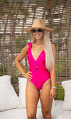 Feel The Sun One Piece Swimsuit - Hot Pink