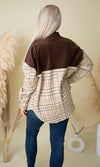 Reach Out To Me Jacket - Taupe/Brown
