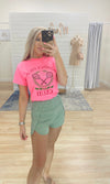 Beverly Hills Club Top - Hot Pink