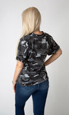 For The Night Camo Skull Top  - Black Mix