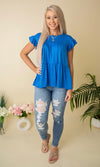 Personal Best Tiered Top - Blue