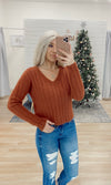 Nights Out Sweater - Rust