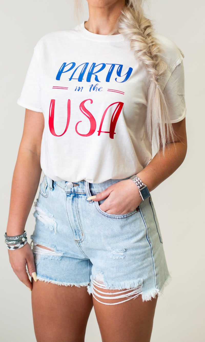 Party In The USA Top - Ivory