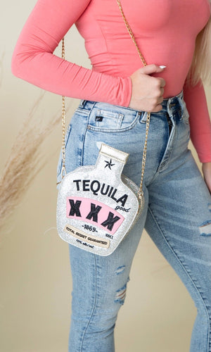 Tequila Bag - Silver Glitter