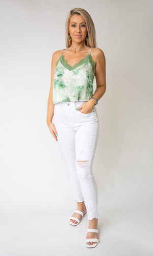 My Desire High Rise Relaxed Skinny Jean - White