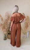 State Of Grace Jumpsuit - Rust Brown