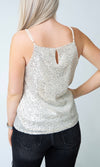 Dazzling Nights Top - Taupe