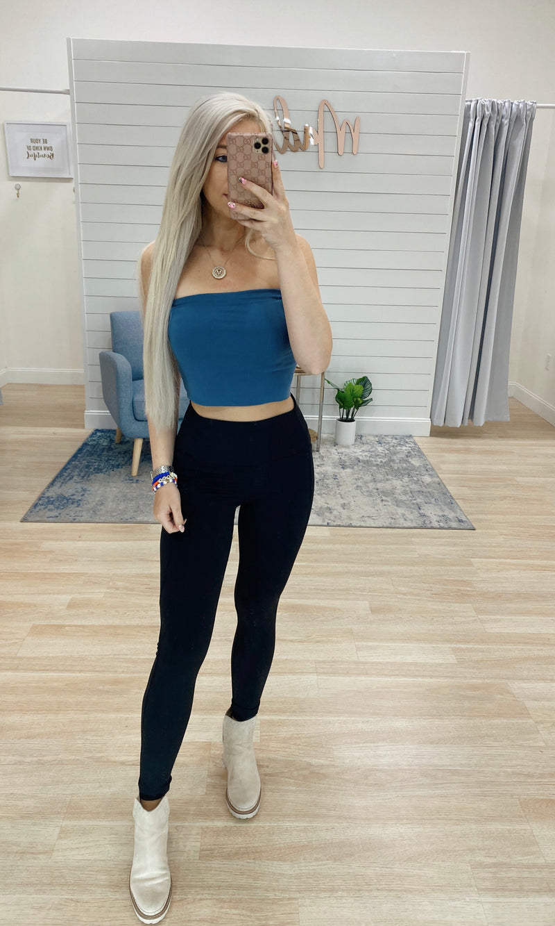 Cropped Tube Top - 2 color options