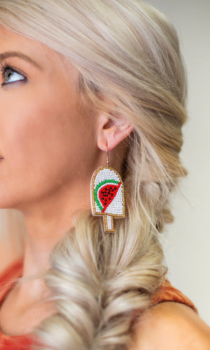 Popcicle Watermelon Earrings