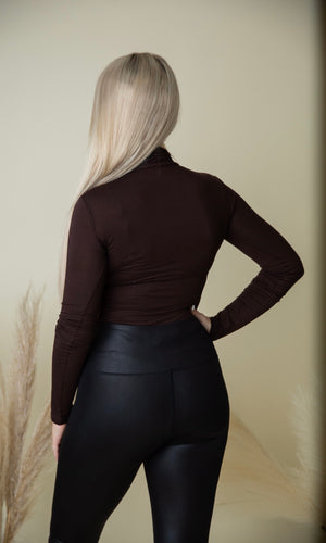 Not Looking Back Bodysuit - Brown