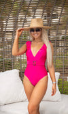 Feel The Sun One Piece Swimsuit - Hot Pink