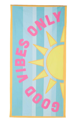 Good Vibes Only Quick Dry Towel