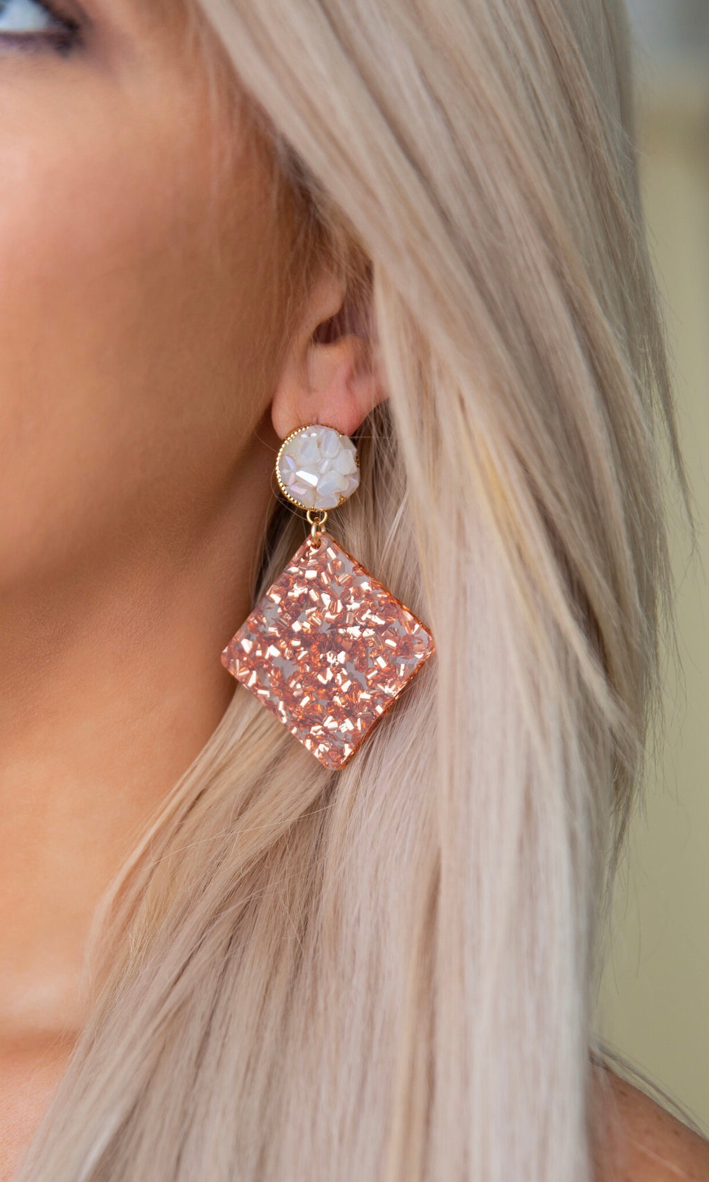 Into The Night Earrings - Rose Gold